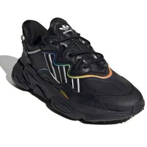 adidas Men’s Black Athletic Shoes with Multicolor Accents